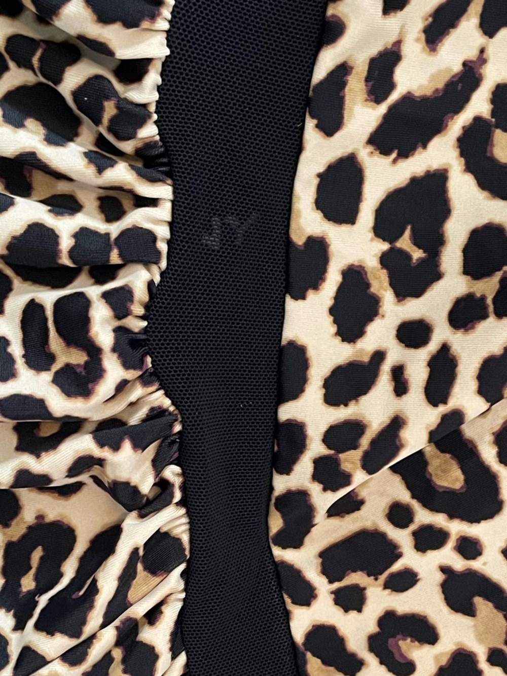 #138, DKNY Leopard Print One-Piece Swimsuit, size 10 - Picture 5 of 6